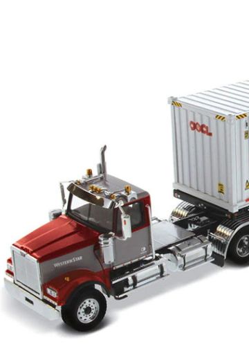 71064 西部之星4900SF牵引车+40英尺集装箱拖车