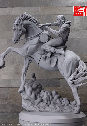 超像Art系列 JOJO的奇妙冒险 第七部 飙马野郎 乔尼・乔斯达＆慢舞者 | Hpoi手办维基