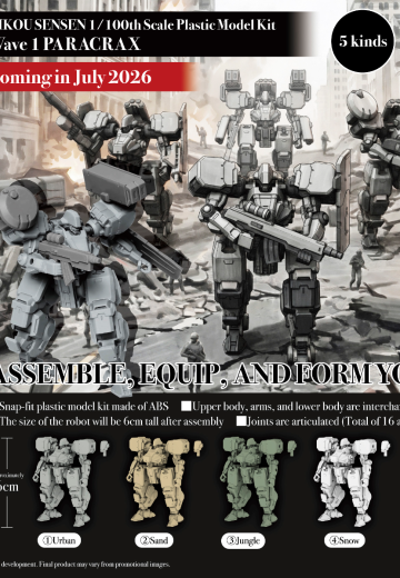 机甲战线 第一弹 PARACRAX | Hpoi手办维基