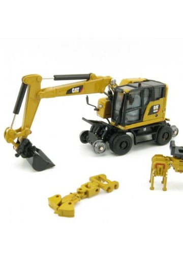 HO比例 85656 卡特彼勒CAT M323F公铁两用轮式挖掘机；卡特彼勒黄 | Hpoi手办维基