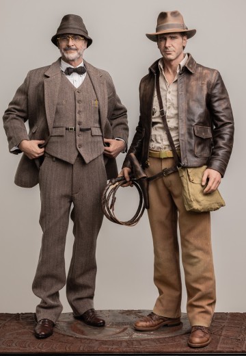 JND Studios 夺宝奇兵3：圣战奇兵 印第安纳与亨利·琼斯 1:3 雕像（肖恩·康纳利 & 哈里森·福特 单人 & 双人版） | Hpoi手办维基