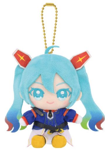 高达45周年 × 初音未来 Q版坐姿毛绒玩偶 初音未来 × 机动战士高达