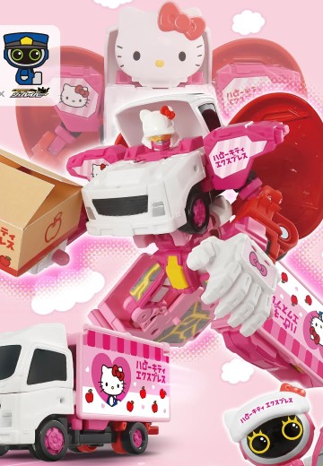 特装合体机器人 作业勇者 运输勇者Hello Kitty 特快卡车
