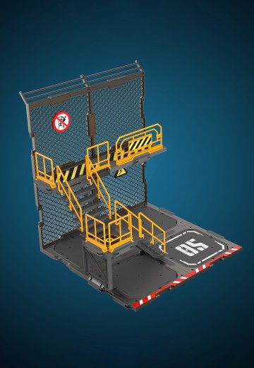 FreshRetro SIB05 铁网连廊A | Hpoi手办维基