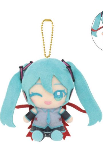 高达45周年 × 初音未来 Q版坐姿毛绒玩偶 初音未来 × 空战型强袭高达