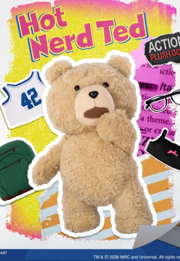 泰迪熊2 泰迪熊 可动毛绒 Hot Nerd Ted