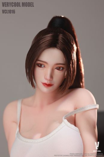 妩媚女性可动眼头雕 胭汐