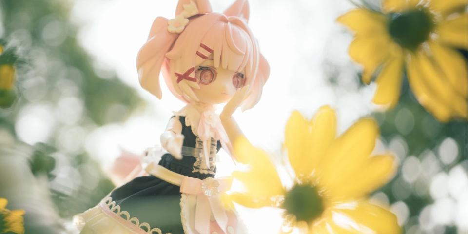 从后面拍花呢