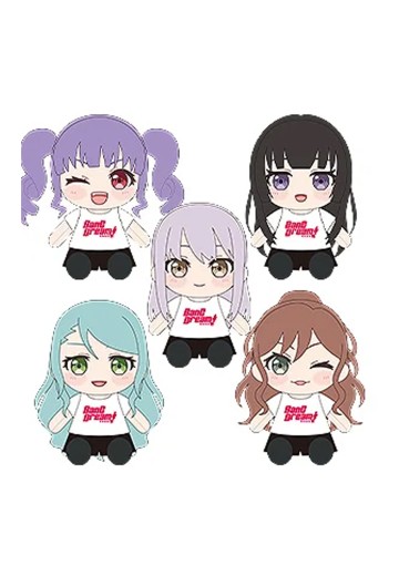 换装毛绒玩偶 BanG Dream! Roselia 凑友希那/冰川纱夜/今井莉纱/宇田川亚子/白金燐子