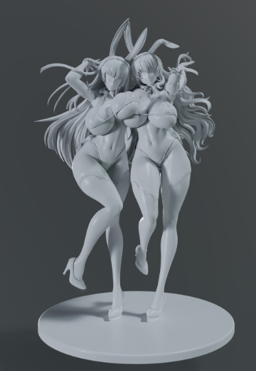 黑白乃兔