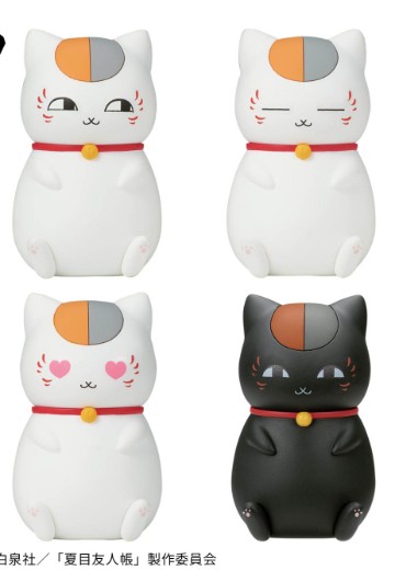 夏目友人帐 猫咪老师和黑猫 迷你手办