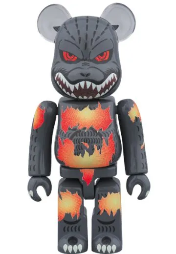 BE@RBRICK 哥斯拉（死亡哥斯拉燃烧版）100% | Hpoi手办维基