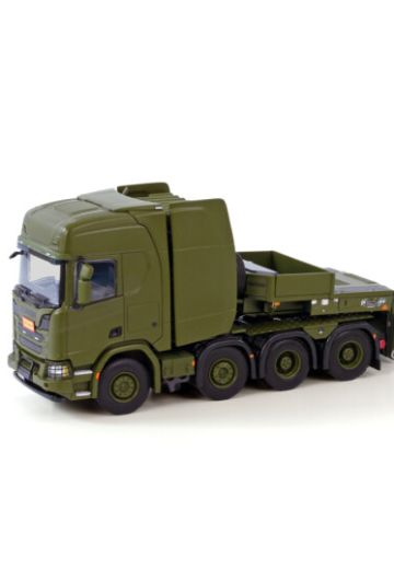01-3849 斯堪尼亚R HIGHLINE CR20H 8X4短轴距牵引卡车+PENDEL-X 3轴拖车；丹麦国防军