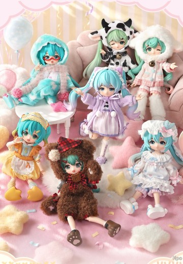 布鲁可积木人 绮遇记1/12-初音未来第2弹-毛绒绒甜梦派对