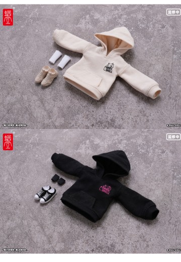 恶魔低语系列 印花连帽卫衣套装（米色/黑色） 手办封面 - 洛克手办百科