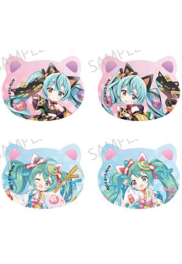 初音未来×招财猫×盛夏熊谷 猫形徽章