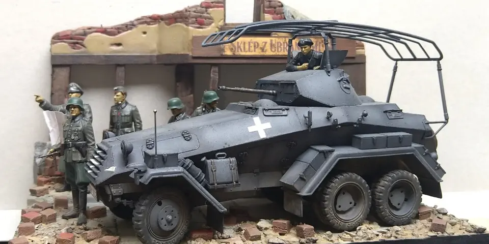 italeri sd.kfz.232带小场景