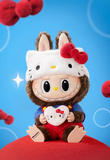 THE MONSTERS HELLO KITTY 搪胶毛绒公仔
