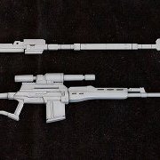 M.S.G モデリングサポートグッズ ウェポンユニット MW09R 薙刀・スナイパーライフル