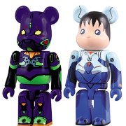 ベアブリック No.000EVA-A EVA新剧场版：序 2体SETA 初号机＆シンジ(EVA)