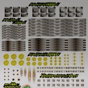 ダン铁球戦机 LBXステッカー(2) LBXメタリックカスタム