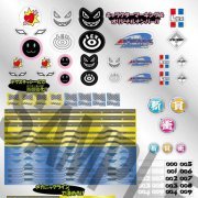 ダン铁球戦机 LBXステッカー(6) メタリックカスタム２