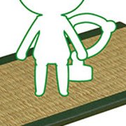 黏土人もあ 榻榻米 绿