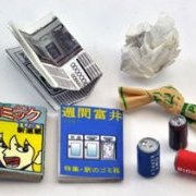 1/12スケール 鉄道小物系列 EK-06 駅のゴミ箱（スチールタイプ）