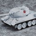 粘土人配件系列 少女与战车 T-34/85 冬季迷彩