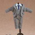 粘土人服装套装 灰色西装