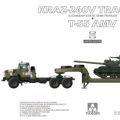 1/35 俄罗斯  KrAZ-260V拖车＆ChMZAP-5247G半挂车＆T-55 中型坦克
