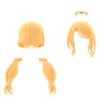 30MS 自定义发型配件8 全4种 双马尾6[黄色1]
