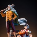 MINI STATUE 航海王 蒙奇·D·路飞 与 希尔巴兹.雷利