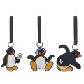企鹅家族 PU钥匙扣挂件 听音乐/拿冰淇淋/摸屁屁