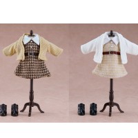 粘土娃 服装套组 校园穿搭：女孩（米色/白色）