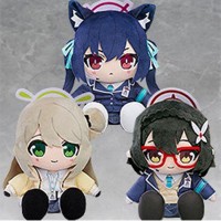 蔚蓝档案 Chocopuni 毛绒玩偶  黑见芹香/十六夜野宫/奥空绫音