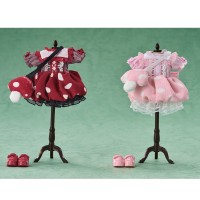 粘土娃 服装套组 蘑菇：女孩（红色/粉色）