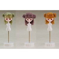 Harmonia系列 原创假发（丸子头发型／灰绿色）/（丸子头发型／灰紫色）／（丸子头发型／深橘色）