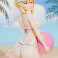 原神 荧 女主角泳装