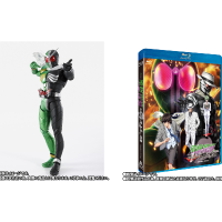 风都侦探 假面骑士颅骨的肖像 影视光碟  S.H.Figuarts（真骨雕制法）假面骑士双骑 疾风颅骨形态人偶配套标准版