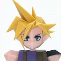 最终幻想7 多边形软胶玩偶 克劳德·斯特莱夫