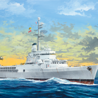 编号：05635 1/350 世界战舰系列 法国海军贞德号直升机母舰2008