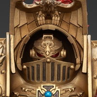 战锤:荷鲁斯叛乱 禁军军团 天鹰终结者小队 配备拉斯穆风暴爆弹枪的天鹰终结者