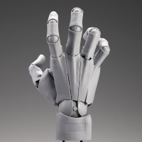艺术参考工具 手部模型 男/右手 -灰色-