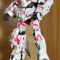 RG 1/144  高达基地专属商品 RX-0 独角兽高达（毁灭模式）TWC版（发光固态塑像）