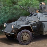 编号:83815 1/35 装甲车辆系列 德国 德国 Sd.Kfz.222装甲侦察车（1批次）