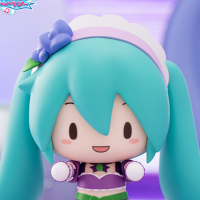 Fuwa Petit Q版玩偶 初音未来×时尚魔女拉芙与贝莉 闪亮紫色