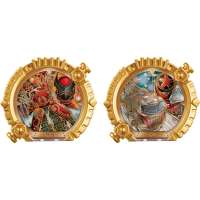 DX战队指环套装 虫王战队超王者与爆燃战队奔奔者