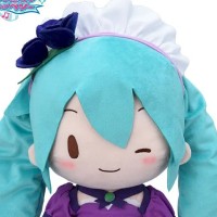 初音未来×时尚魔女拉芙与贝莉 软绵绵玩偶 闪亮紫色 (LL尺码)