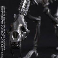 NO.ES004B 掌上精灵系列 剑齿虎骷髅骨架素体-银色版